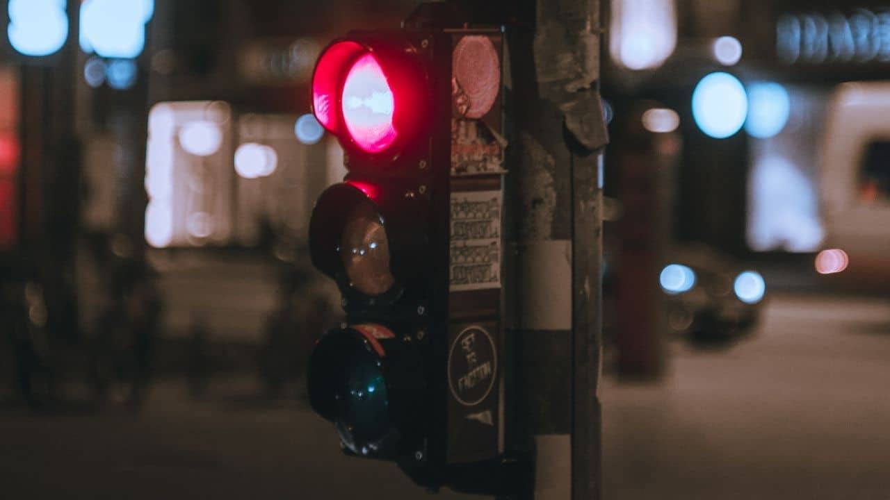 demerit points for running a red light